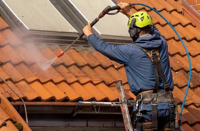 Démoussage et hydrofuge de toiture à Mialet